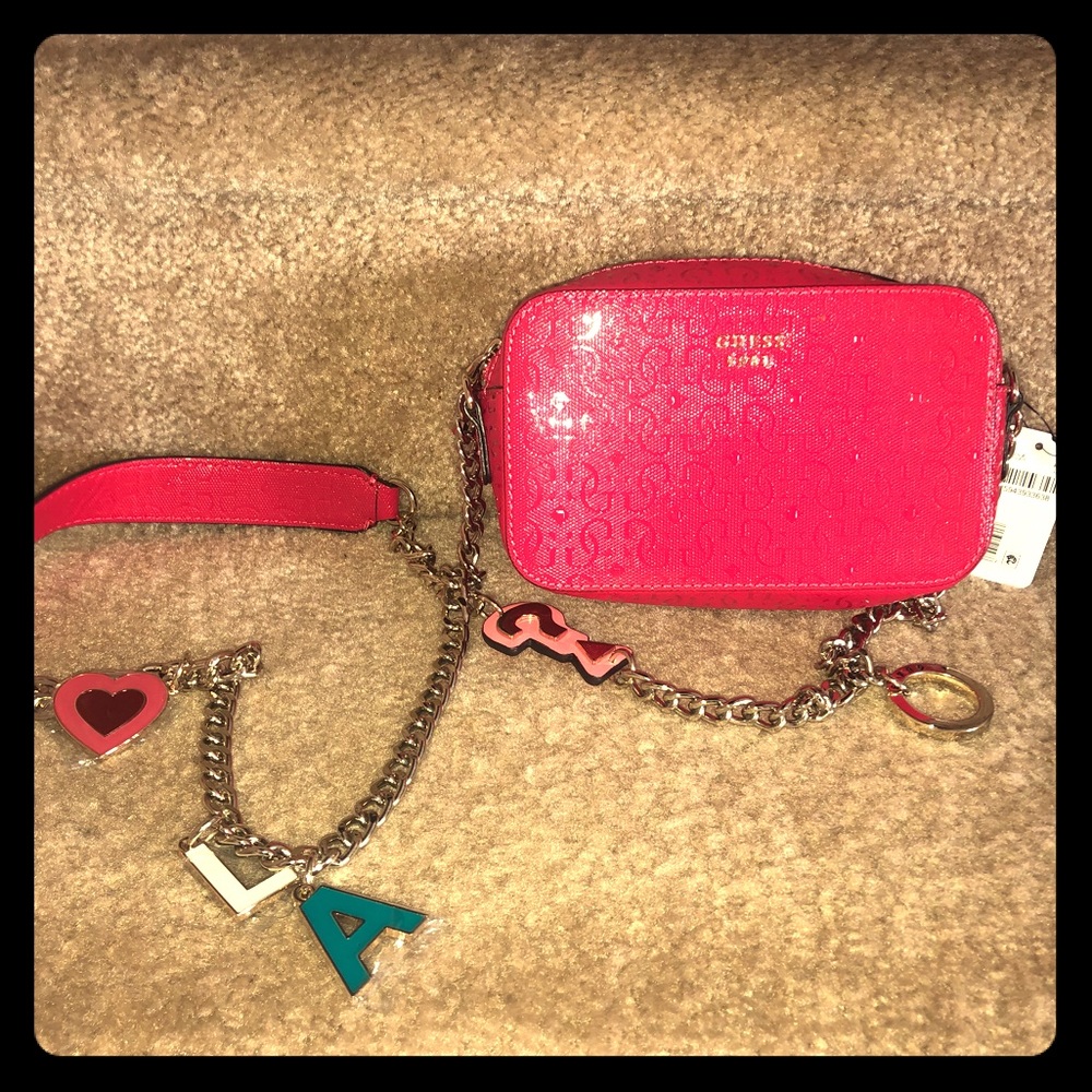 Guess berry pink crossbody
